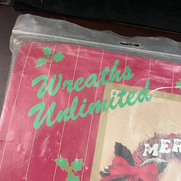 Vintage "Wreaths Unlimited" Merry Christmas 6" Twig Wreath Kit CKIT321 Unused - Picture 6 of 7